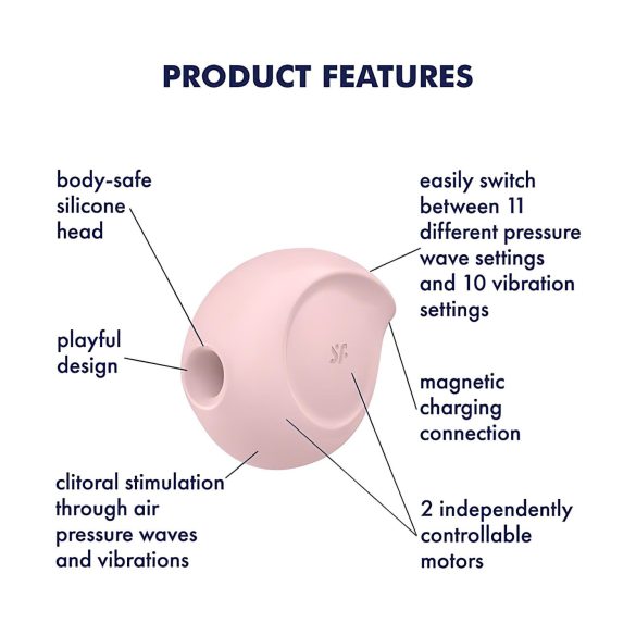Satisfyer Sugar Rush - stimulator klitorisa zračnim valovima - roza