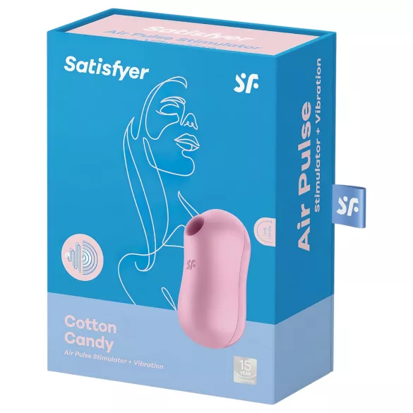 Satisfyer Cotton Candy - vibrator za klitoris na zračne valove - punjivi