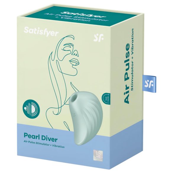 Satisfyer Pearl Diver - zračni val klitoralni vibrator (menta)