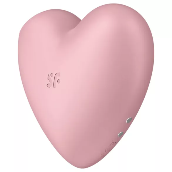 Satisfyer Cutie Heart - klitoralni vibrator s zračnim valovima - punjivi - rozi