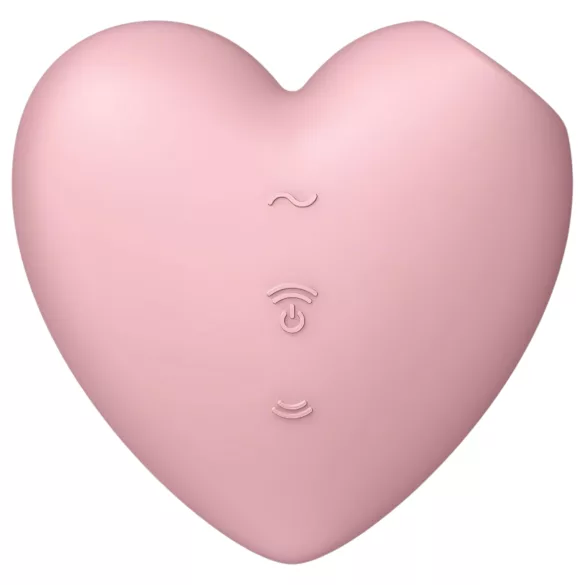 Satisfyer Cutie Heart - klitoralni vibrator s zračnim valovima - punjivi - rozi