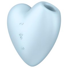   Satisfyer Cutie Heart - stimulator klitorisa zračnim valovima - plavi - punjivi