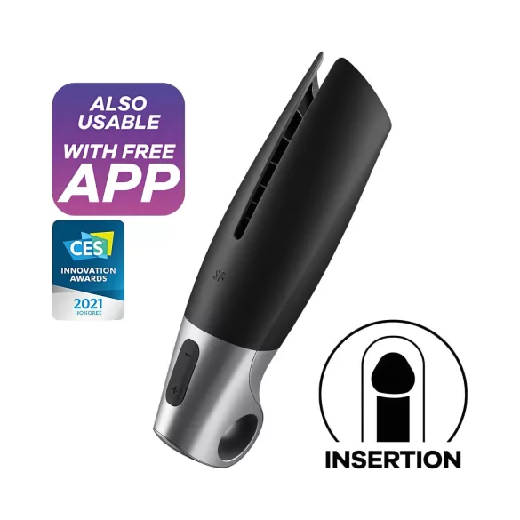 Satisfyer Power - muški masturbator na baterije - crni