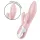 Satisfyer - vibrator s pumpom za zrak i zečjim ušima - silikon ružičasti