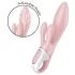 Satisfyer - vibrator s pumpom za zrak i zečjim ušima - silikon ružičasti