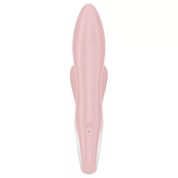 Satisfyer - vibrator s pumpom za zrak i zečjim ušima - silikon ružičasti