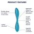 Satisfyer - G točka vibrator - fleksibilan, vodootporan, punjiv - zeleni