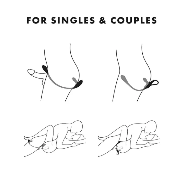 Satisfyer Plug & Play - analni vibrator i prsten za penis - akumulatorski