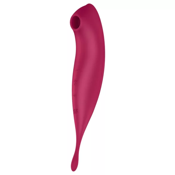 Satisfyer Twirling Pro - vibrator za klitoris s upravljanjem putem aplikacije (crveni)