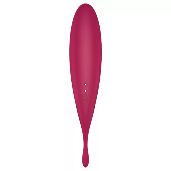 Satisfyer Twirling Pro - vibrator za klitoris s upravljanjem putem aplikacije (crveni)