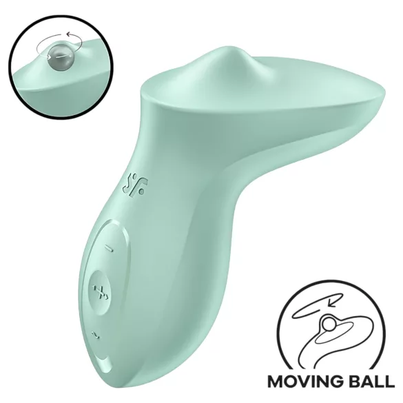 Satisfyer Exciterrr - vibrator za klitoris s rotirajućim kuglicama - zeleni
