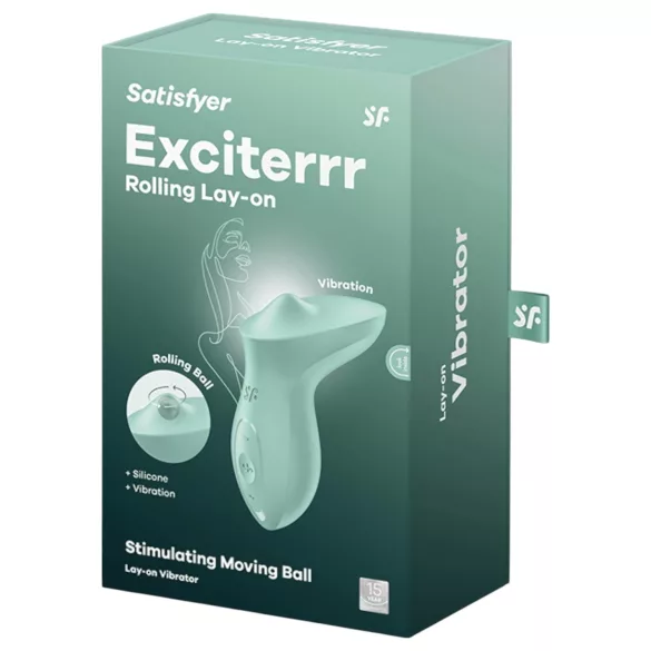 Satisfyer Exciterrr - vibrator za klitoris s rotirajućim kuglicama - zeleni