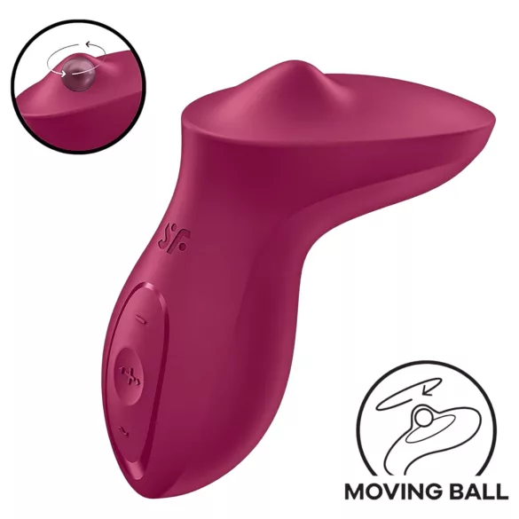 Satisfyer Exciterrr - vibrator za klitoris s rotirajućim kuglicama - crveni