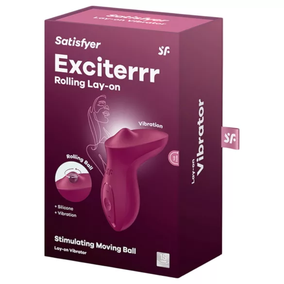 Satisfyer Exciterrr - vibrator za klitoris s rotirajućim kuglicama - crveni