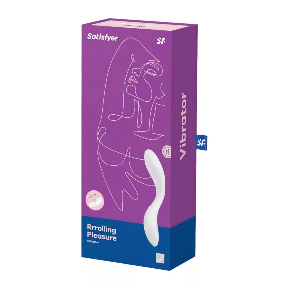Satisfyer Rrrolling - G točka vibrator s pokretnim kuglicama - bijeli