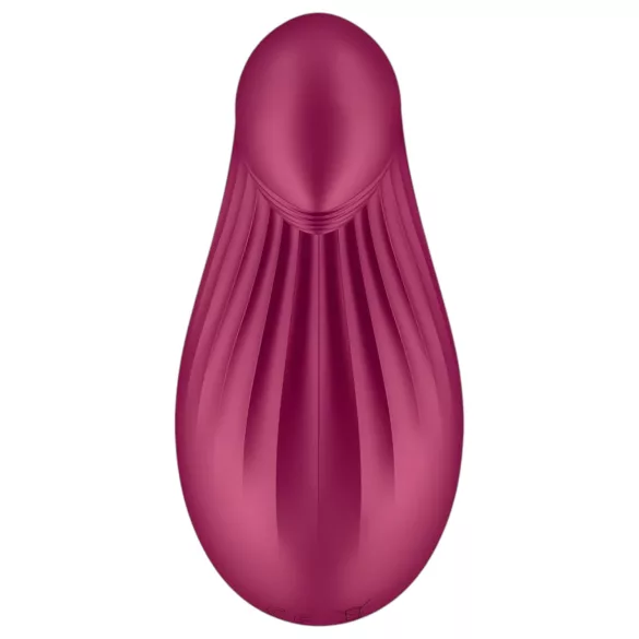 Satisfyer Dipping Delight - vibrator za klitoris s punjivom baterijom - crveni