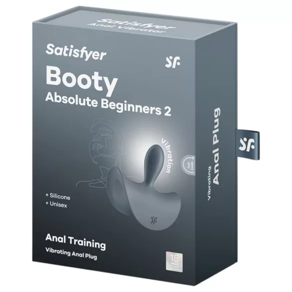 Satisfyer - analni vibrator za početnike - siva