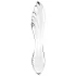 Satisfyer Dazzling Crystal 1 - dvostrani stakleni dildo - prozirno