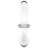 Satisfyer Double Crystal - obostrani stakleni dildo - prozirno