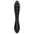 Satisfyer Dazzling Crystal 1 - dvostrani stakleni dildo - crna