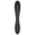 Satisfyer Dazzling Crystal 1 - dvostrani stakleni dildo - crna