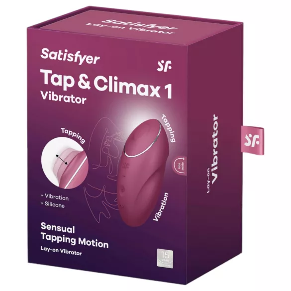 Satisfyer Tap & Climax 1 - vibrator i stimulator klitorisa 2u1 - crveni