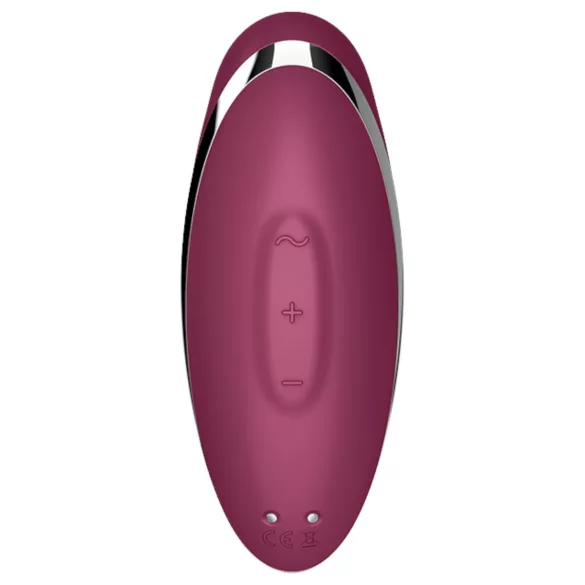Satisfyer Tap & Climax 2 - vibrator i stimulator klitorisa 2u1 - crvena