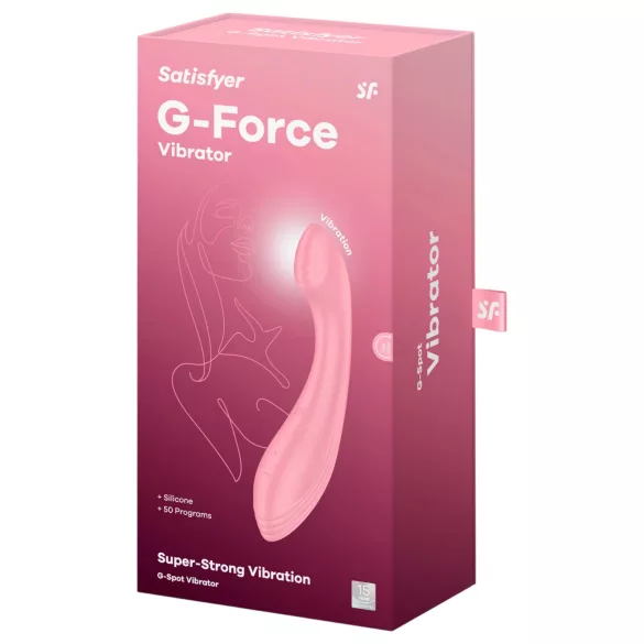 Satisfyer G-Force - G-točka vibrator na punjenje - vodootporan silikon ružičasti