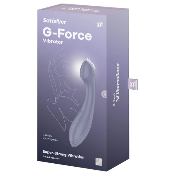 Satisfyer G-Force - vibrator za G-točku - punjivi, vodootporan - ljubičasti