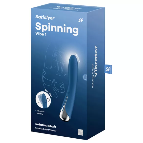 Satisfyer - G-točka vibrator s rotirajućom glavom - plavi