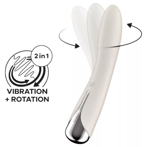 Satisfyer - G točka vibrator s rotirajućom glavom - bež