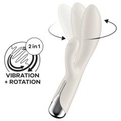   Satisfyer Spinning Rabbit 1 - vibrator s rotirajućim dijelom za klitoris - bež