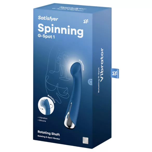 Satisfyer - G-točka vibrator s rotirajućom glavom - plavi