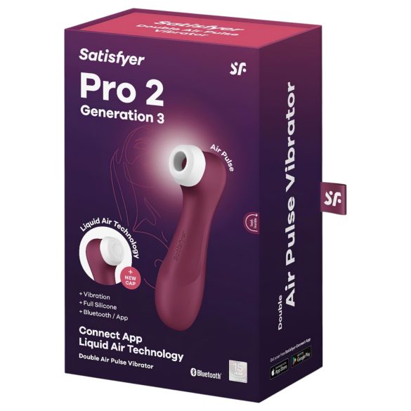 Satisfyer Pro 2 Gen3 - klitoralni stimulator zračnim valovima - crvena