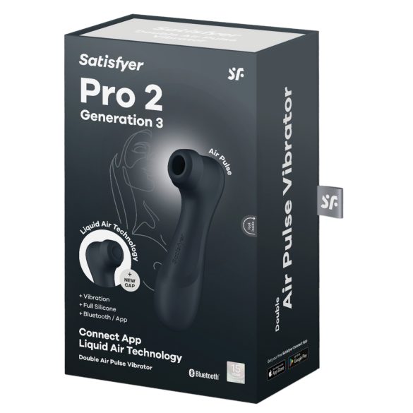 Satisfyer Pro2 Gen3 - stimulator klitorisa na zračne valove - tamno siva