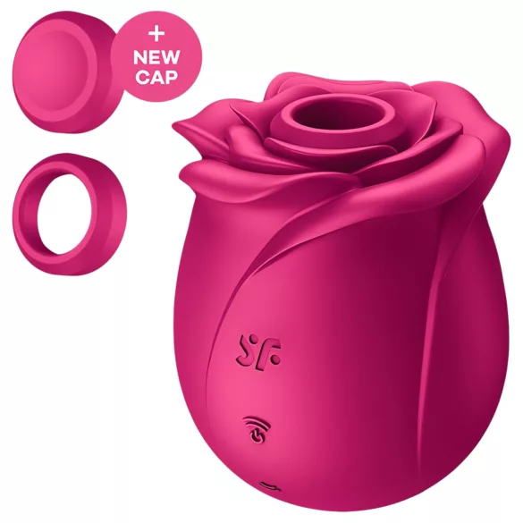 Satisfyer Pro 2 Classic Blossom - stimulator klitorisa na zračne valove - crveni