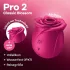 Satisfyer Pro 2 Classic Blossom - stimulator klitorisa na zračne valove - crveni