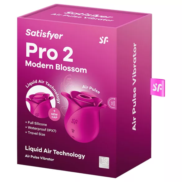 Satisfyer Pro 2 Modern Blossom - stimulator za klitoris na zračne valove - rozi