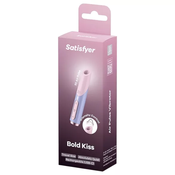Satisfyer Bold Kiss - vibrator s valovima zraka za klitoris - ružičasti