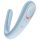 Satisfyer Double Classic - vibrator za parove (plavi)