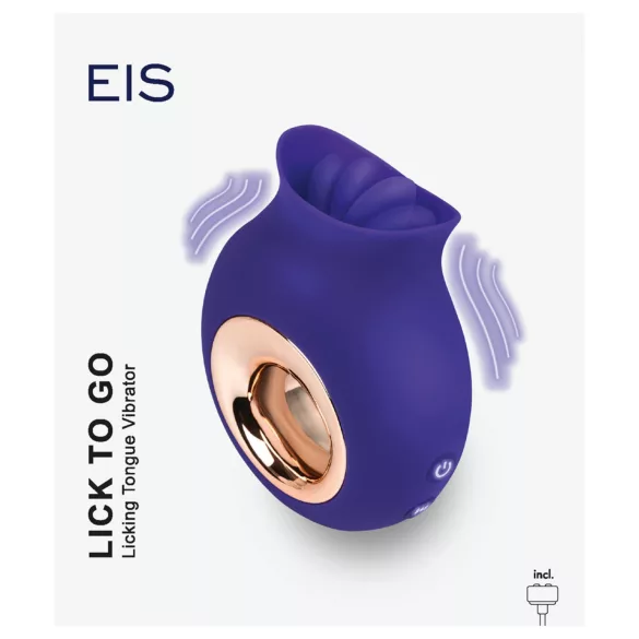 EIS - vibrator za lizanje - ljubičasta