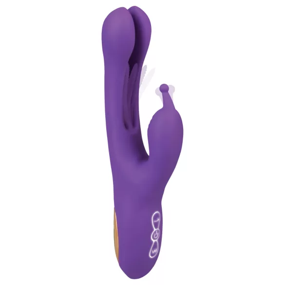 EIS - Vibrator s jezičkom i stimulatorom klitorisa - ljubičasta