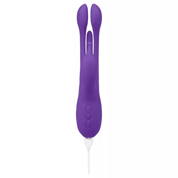 EIS - Vibrator s jezičkom i stimulatorom klitorisa - ljubičasta