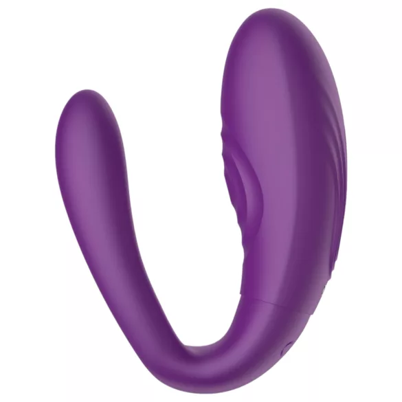 Mrow - vibrator za parove, vodootporan, 3 motora, punjivi, ljubičasti