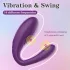 Mrow - vibrator za parove, vodootporan, 3 motora, punjivi, ljubičasti