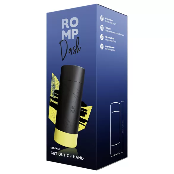 ROMP Dash - masturbator za muškarce - crna