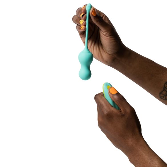 ROMP Cello - vibratorne gejša kuglice s daljinskim upravljačem - zelene