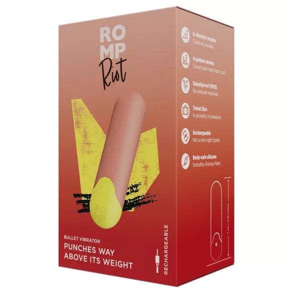 ROMP Riot - mini vibrator - narančasta