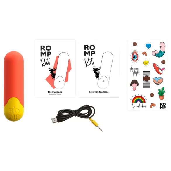ROMP Riot - mini vibrator - narančasta