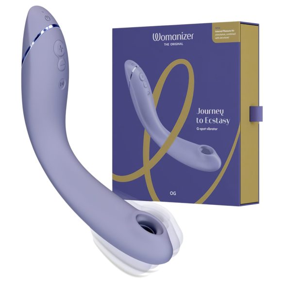 Womanizer OG - Punjivi, 2u1 G-točka vibrator s zračnim pulsacijama (ljubičasti)